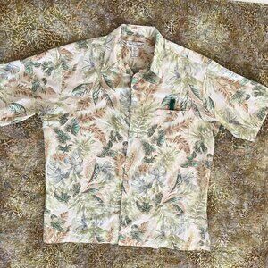 Tori Richard Honolulu Shirt Mens S/S Button Down Casual  Tropical beach cruise